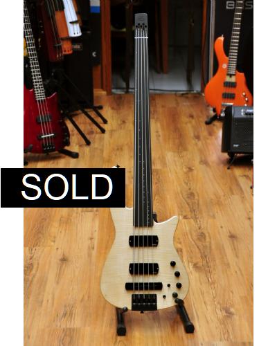 NS Design CR5 Radius Fretless Bass Guitar Natural